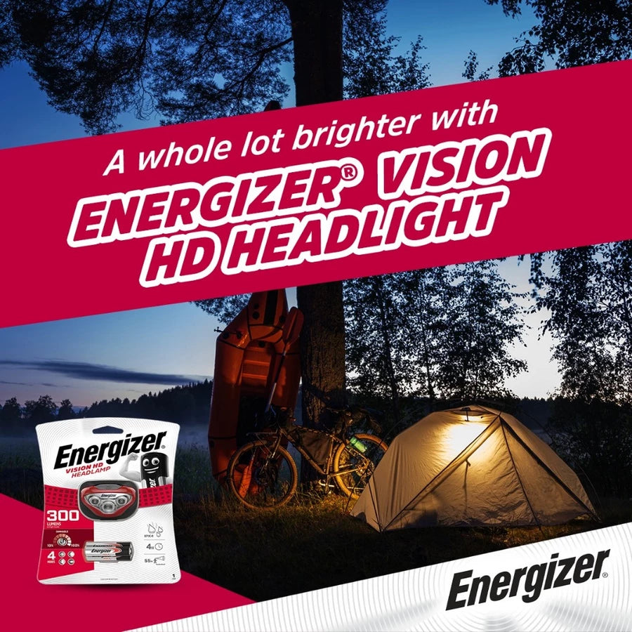 Energizer Headlamp HDB323 Head Torch 300 lm